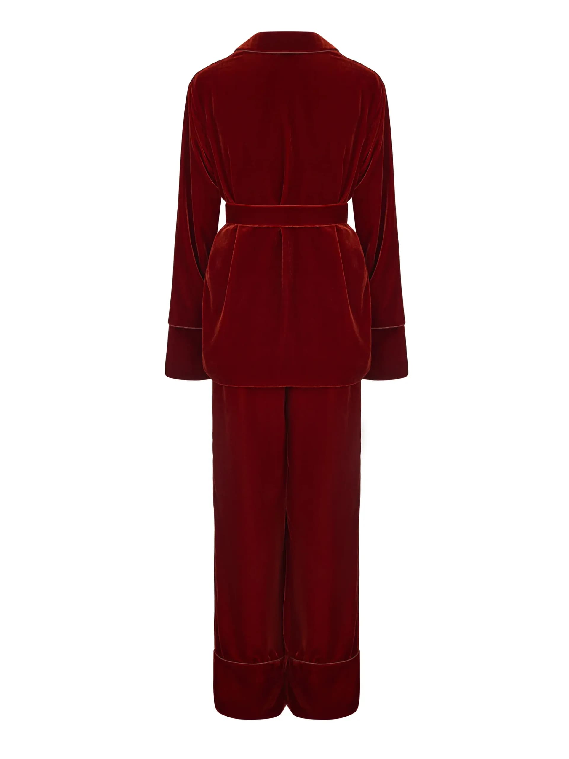 Velvet Suit Sexy-Red