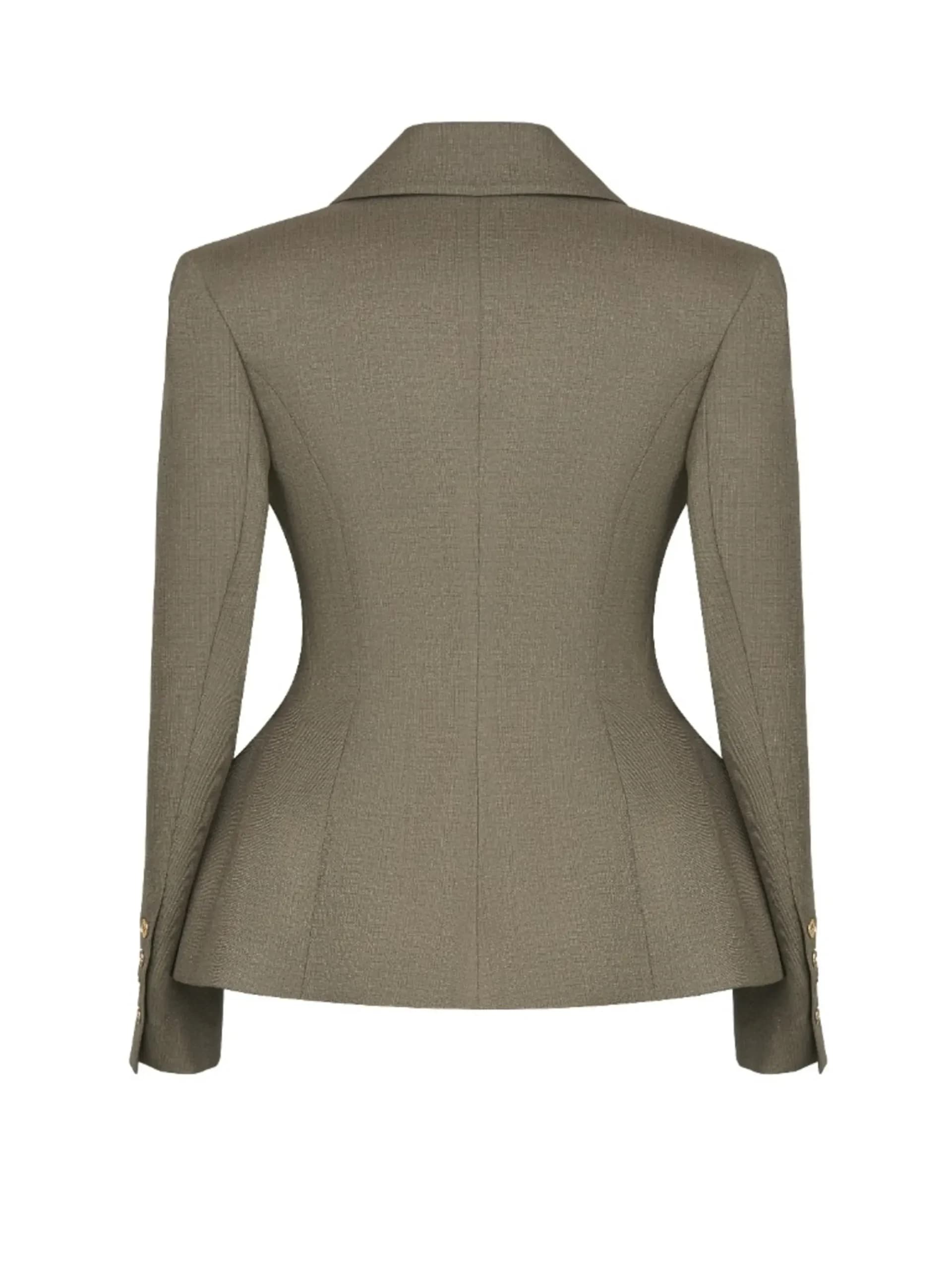 Силуэтный пиджак Sand — вид сзади, Living Motion Collection