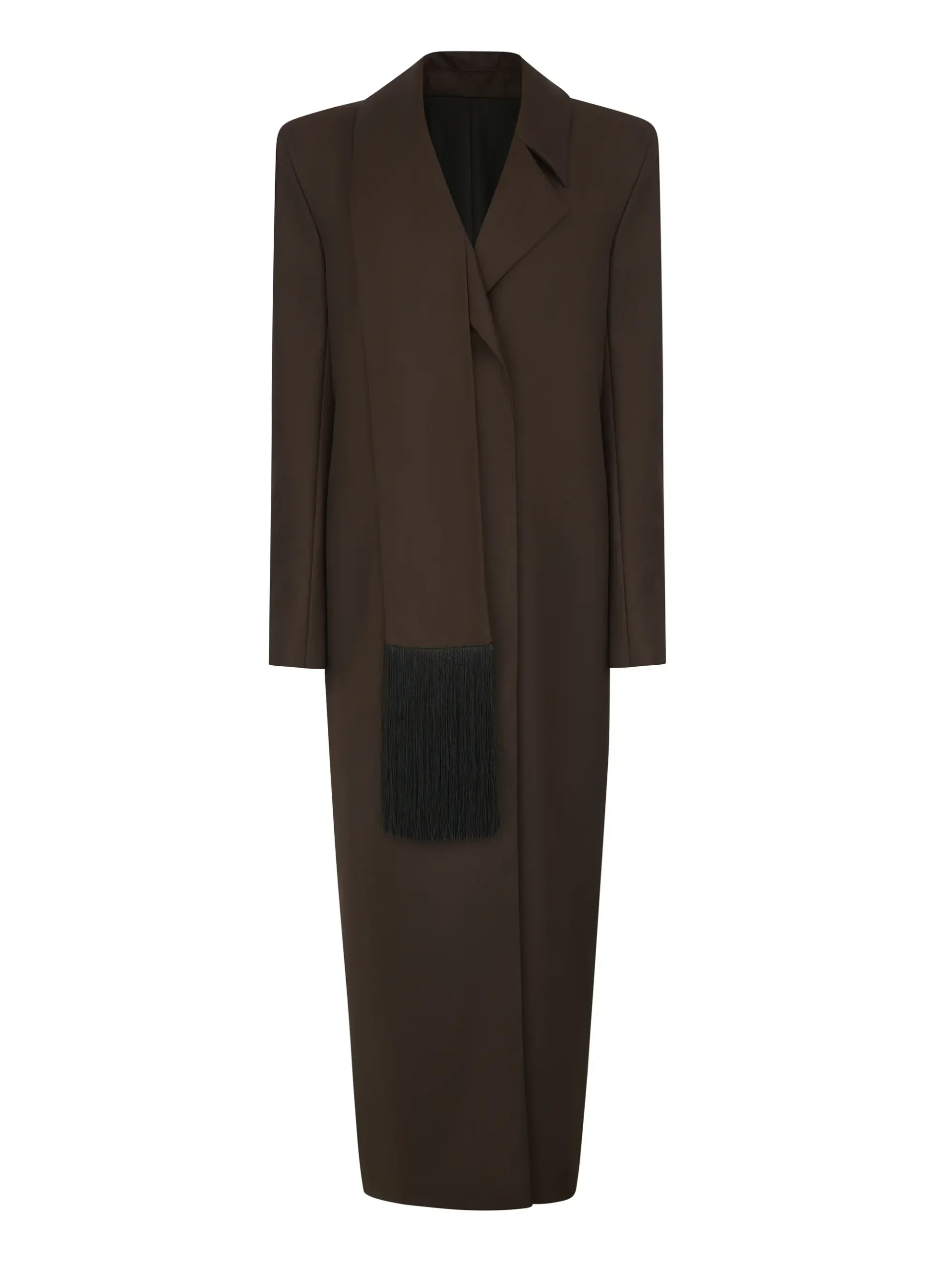 Coat Choko with Statement Shawl — HUMARIFF