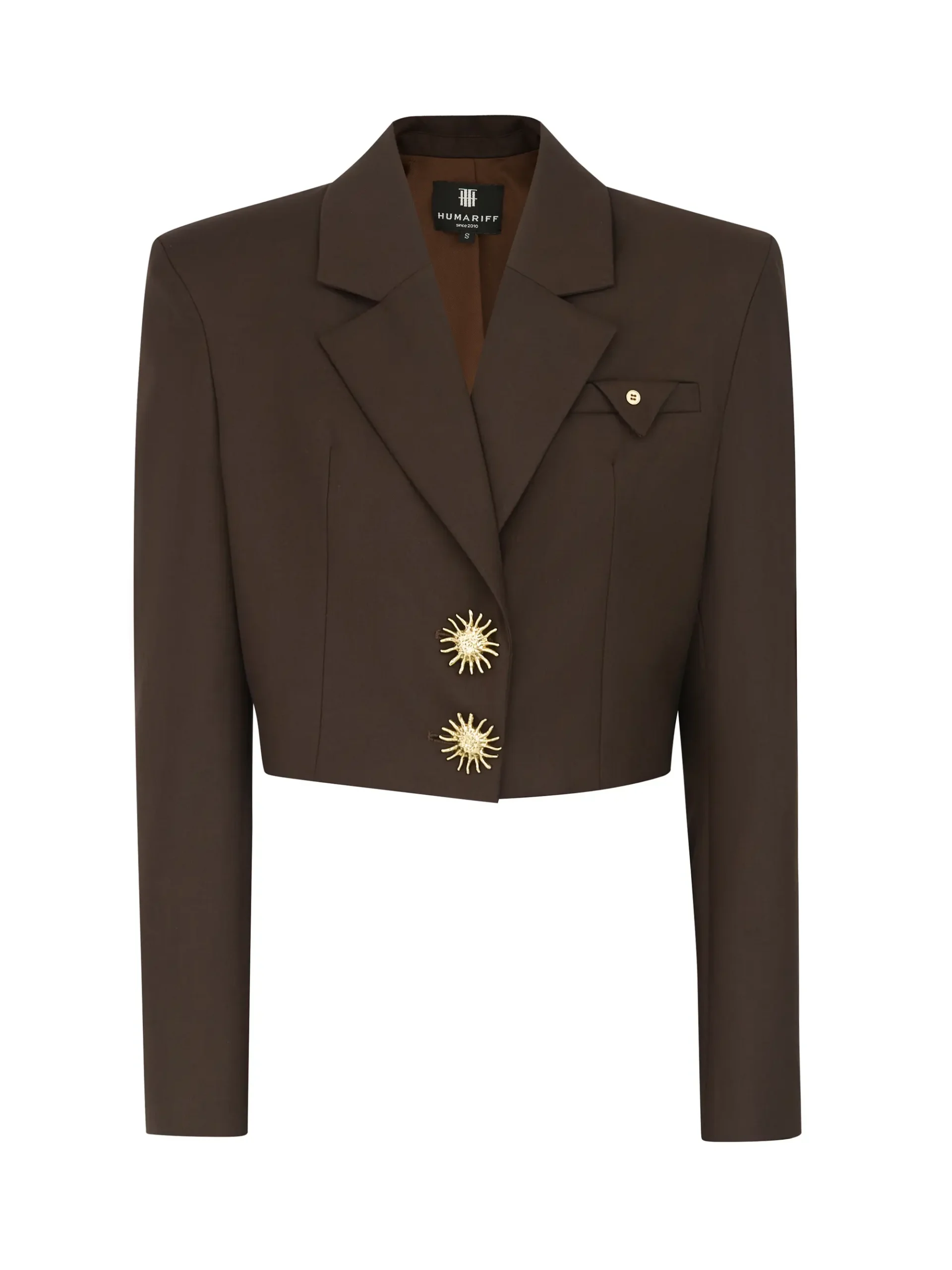 Cropped Blazer Choko — HUMARIFF