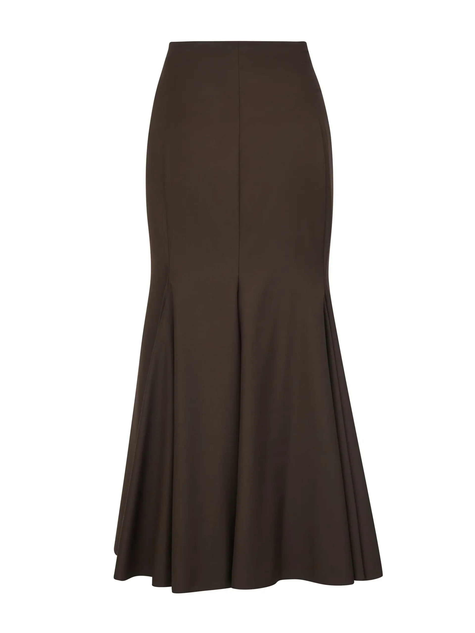 Midi Godet Skirt Choko