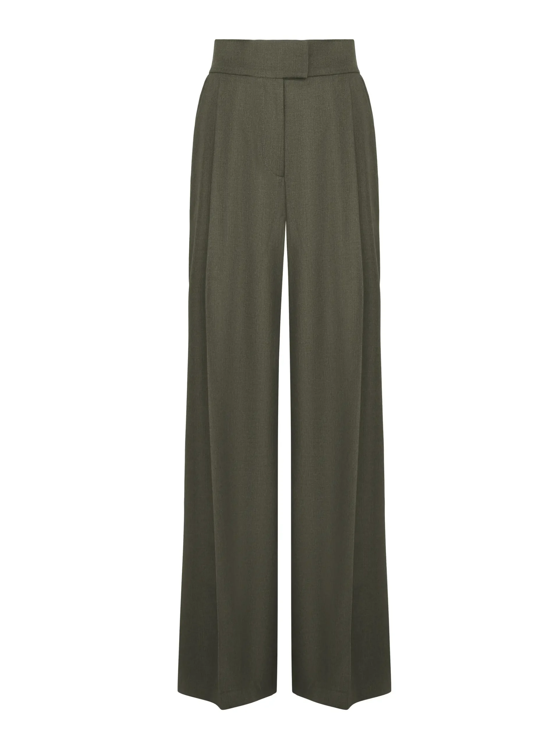 Palazzo Trousers Olive — HUMARIFF