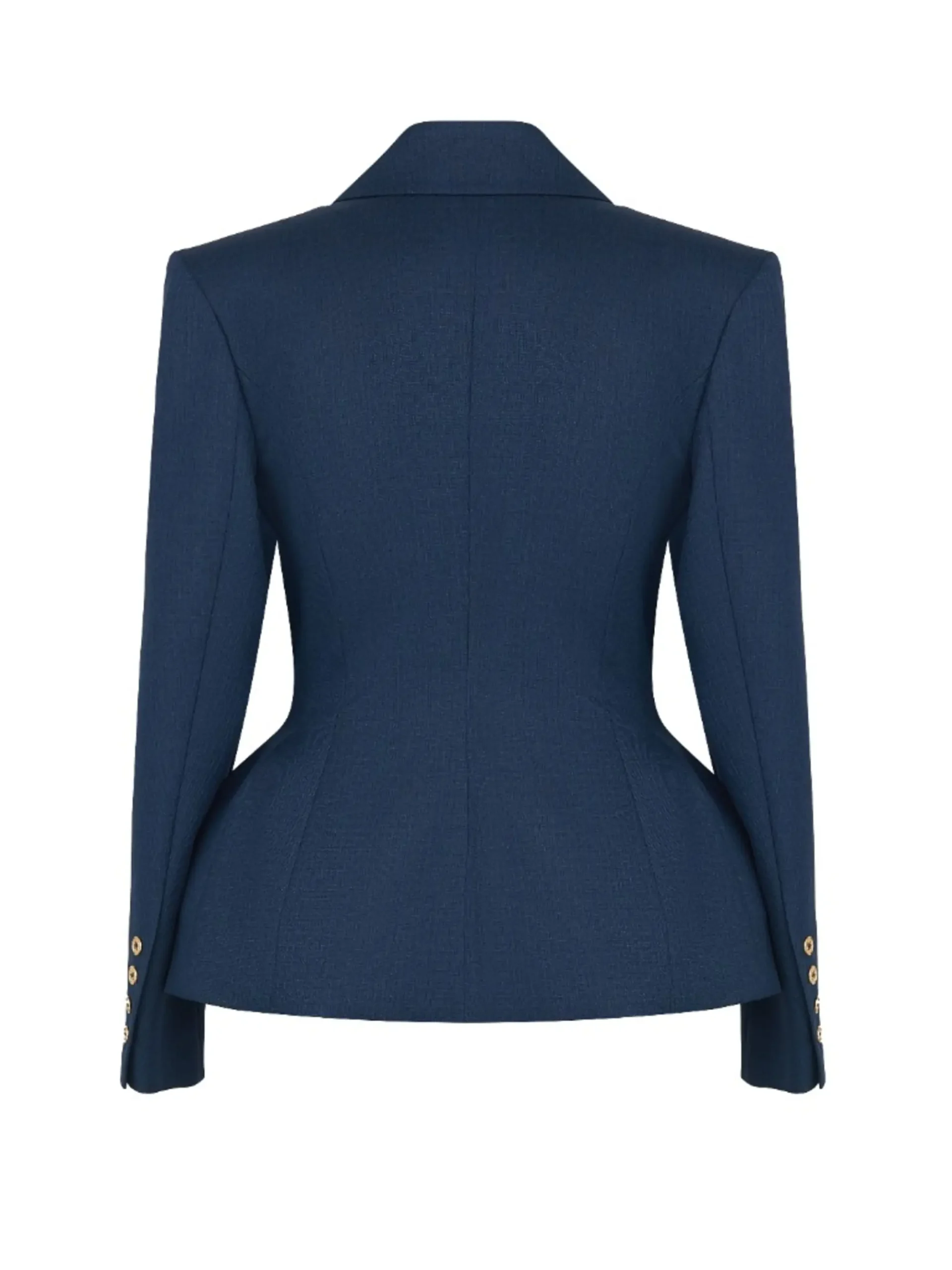Силуэтный пиджак Navy — вид сзади, Living Motion Collection
