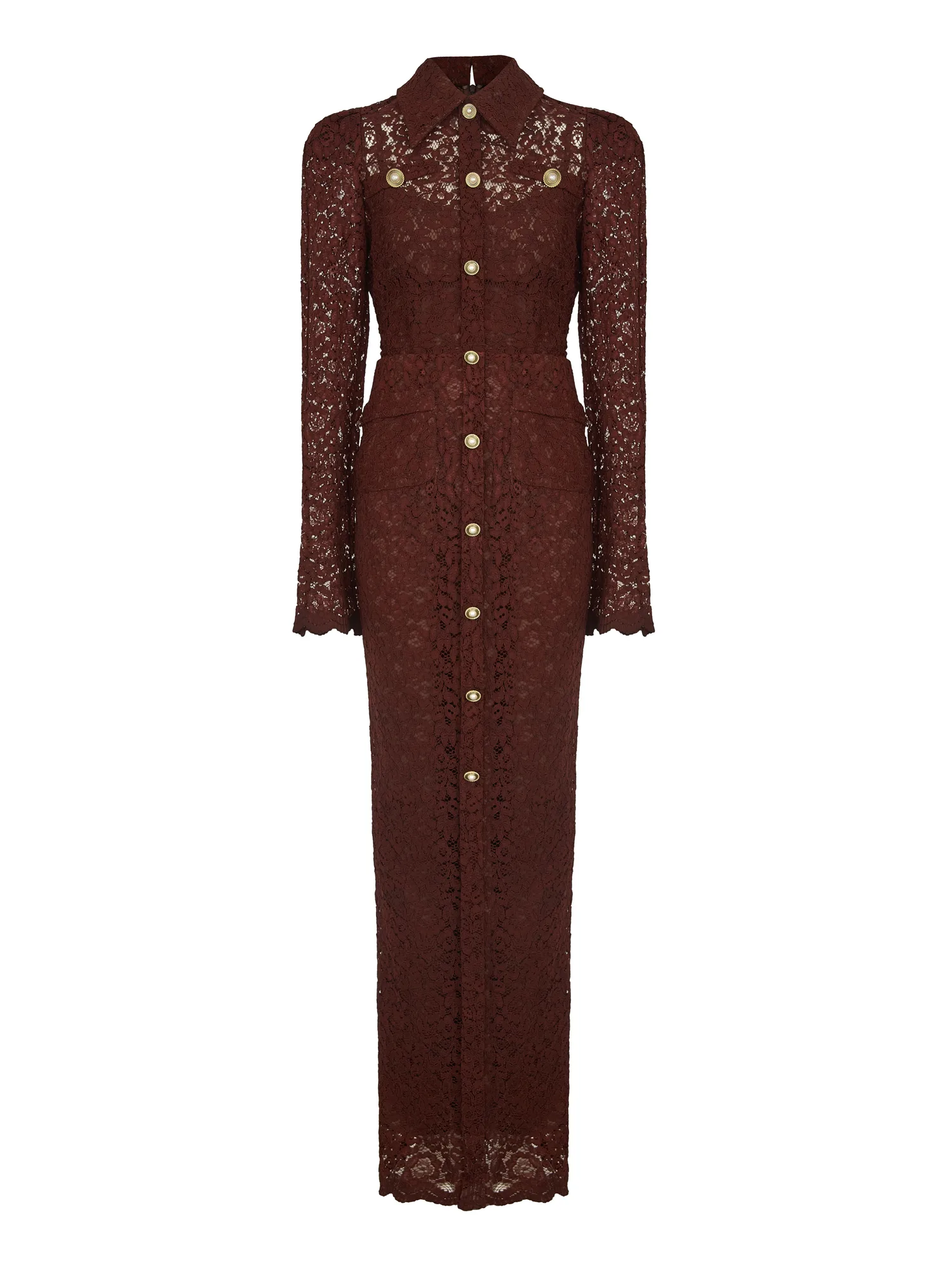 Lace Dress Choko with Long Sleeves — HUMARIFF