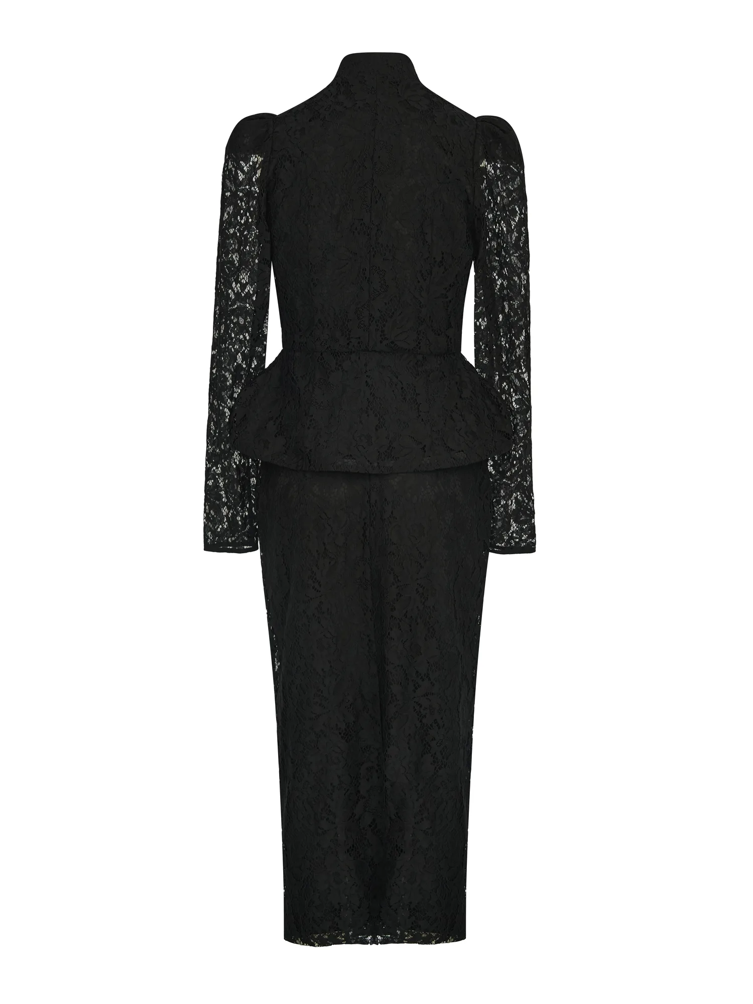 Lace Dress Navy with Short Sleeves
